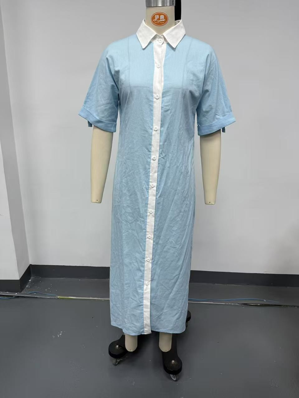 Loose short sleeved shirt skirt