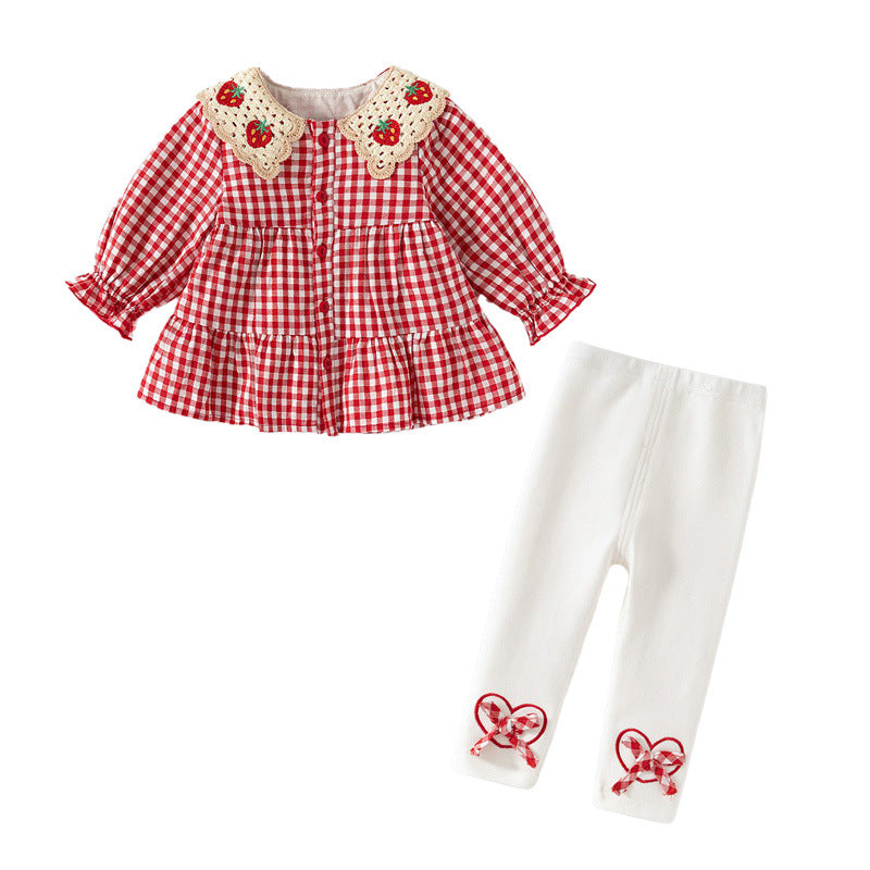 Cute Princess Style Baby Separates Set Fashionable Two-Piece Outfit for Girls