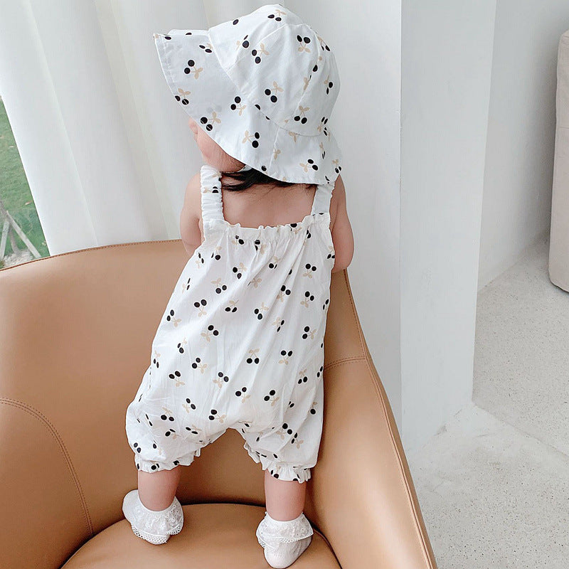 Cute Baby Romper for Girls, Princess Style Onesie, Lightweight Infant Bodysuit