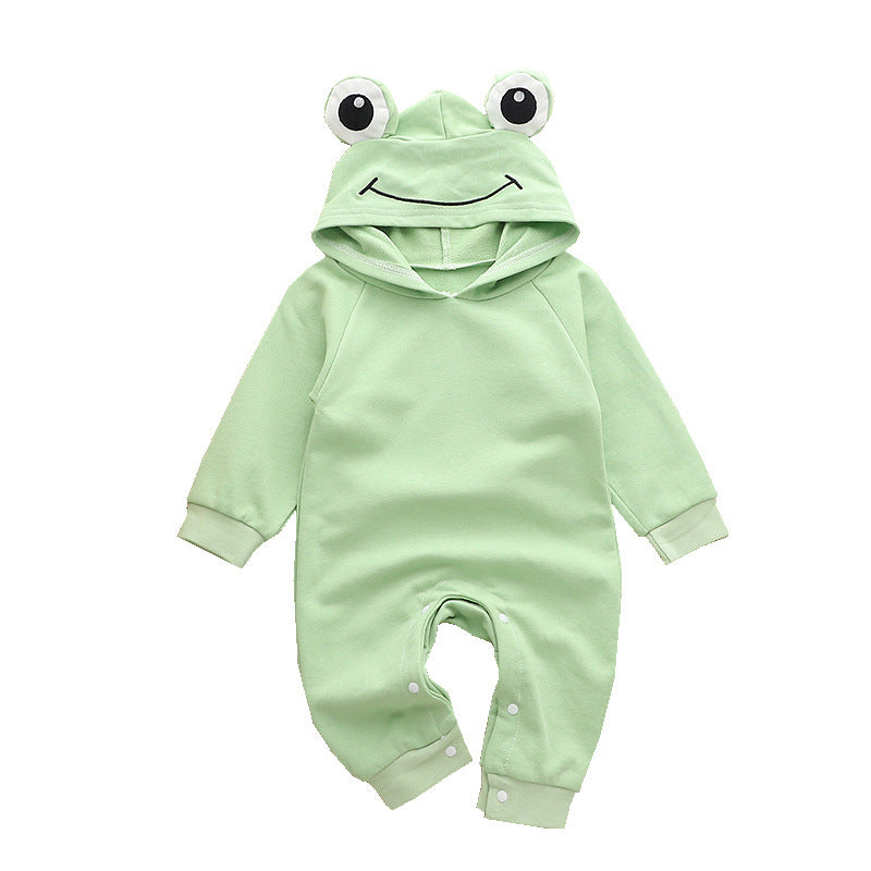 Cute Baby Onesie Long Sleeve Hooded Outfit for Boys and Girls Newborn