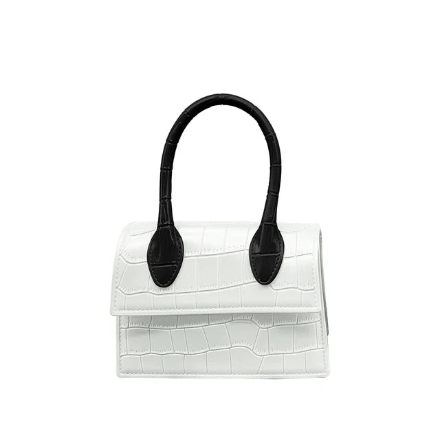 Fashion Crocodile Pattern PVC Women Top Handle Purse Jelly Color Brand Crossbody Bag  Summer Mini Beach Handbag