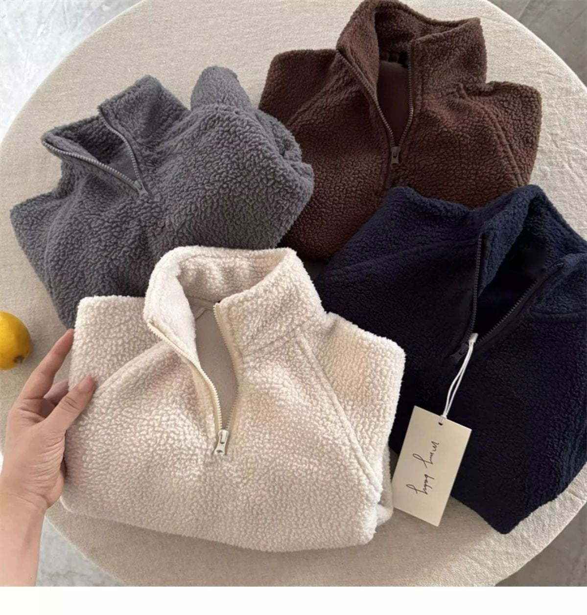 Baby embroidery pullover sweater children's hoodie