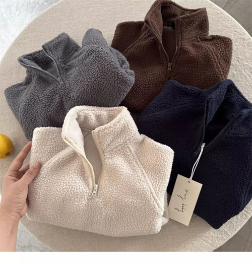 Baby embroidery pullover sweater children's hoodie