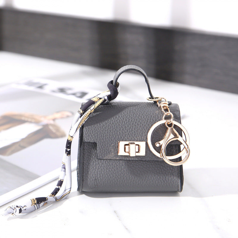 Mini Bag Keychain Pendant with Wrist Strap Multi-functional Small Bag