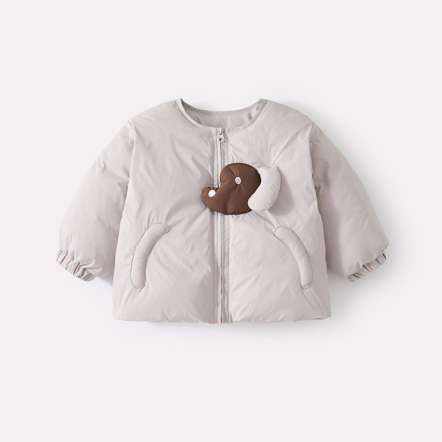 Down Winter Jacket Set, Korean Style Warm Casual Three-Piece Outfit