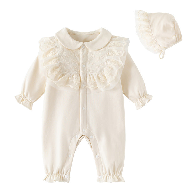 Newborn Baby Clothes Full Moon First Birthday Romper Princess Bodysuit