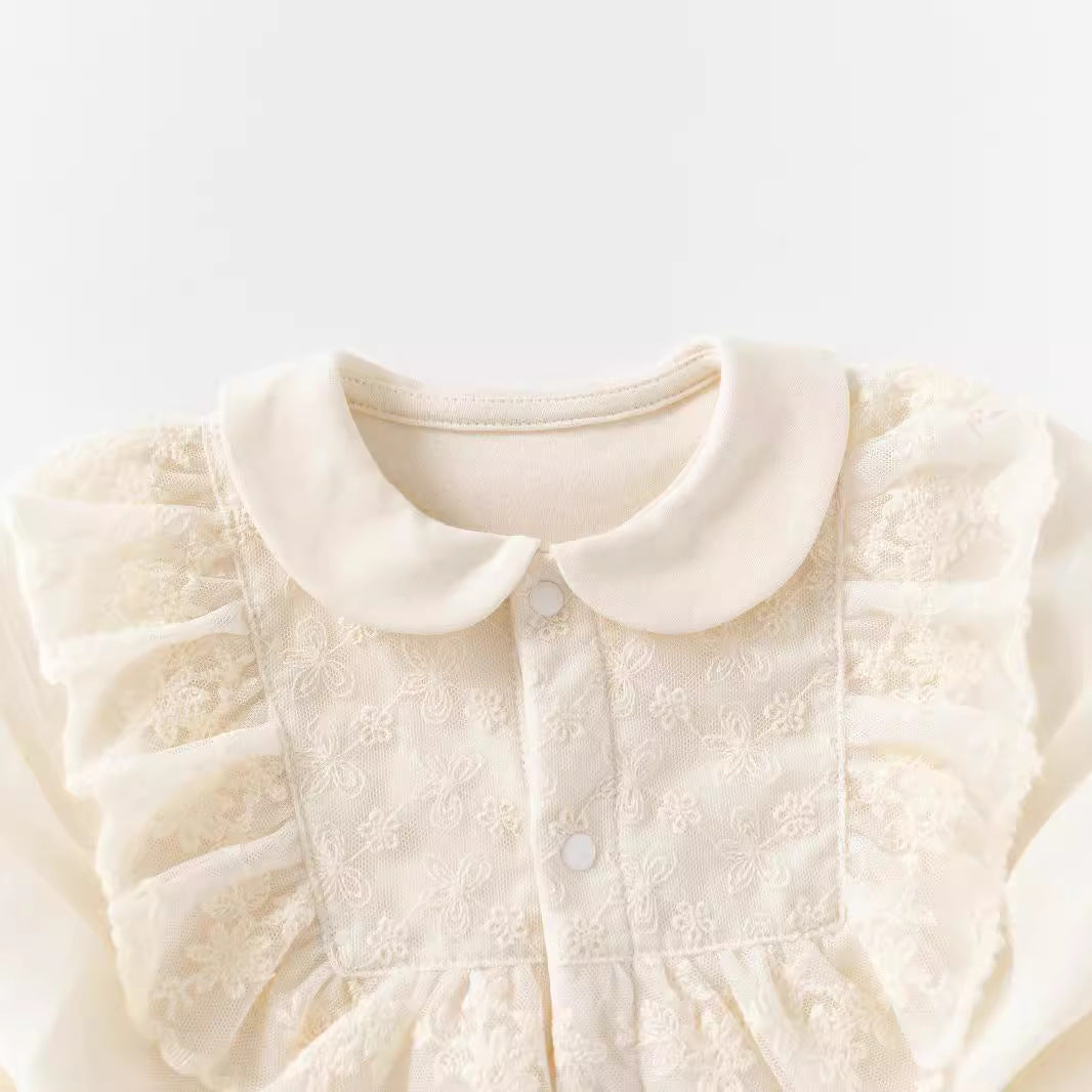 Newborn Baby Clothes Full Moon First Birthday Romper Princess Bodysuit