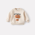 Fleece-Lined Thickened Baby Hoodie Set with 3D Top and Sweatpants Two-Piece Outfit