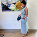 Women's Denim Dress, Fashion Sexy Sleeveless Flip Collar Split Dress