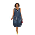 Frayed Edge Cocoon Hooded Oversized Pocket Midi Dress