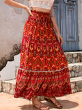 High waisted loose skirt for women