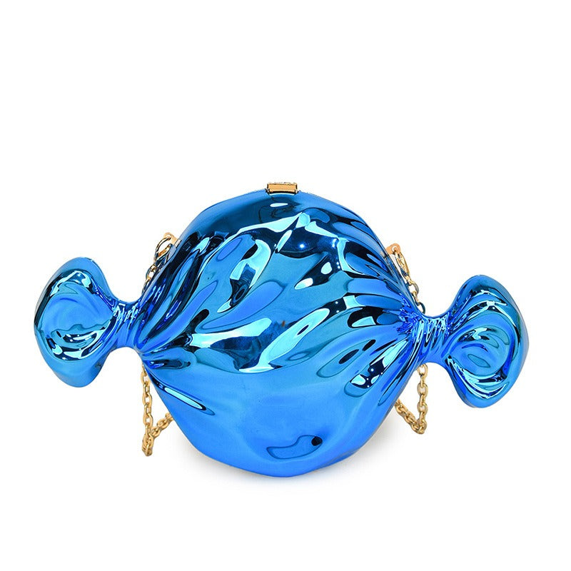 Fashion niche candy acrylic bag, forest style soft girl cute and versatile chain crossbody small round bag