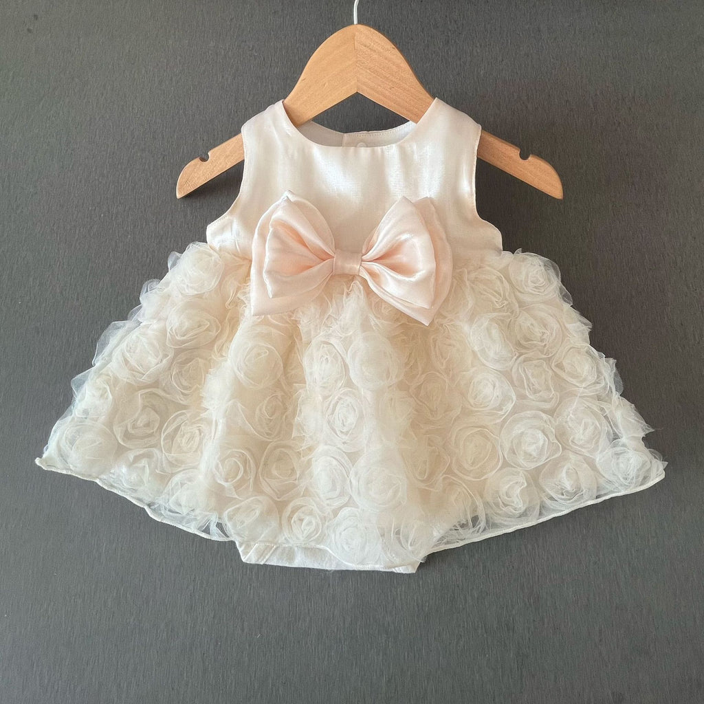 Kids Rose Dress Birthday Children's Formal Dress Princess Dress First Birthday