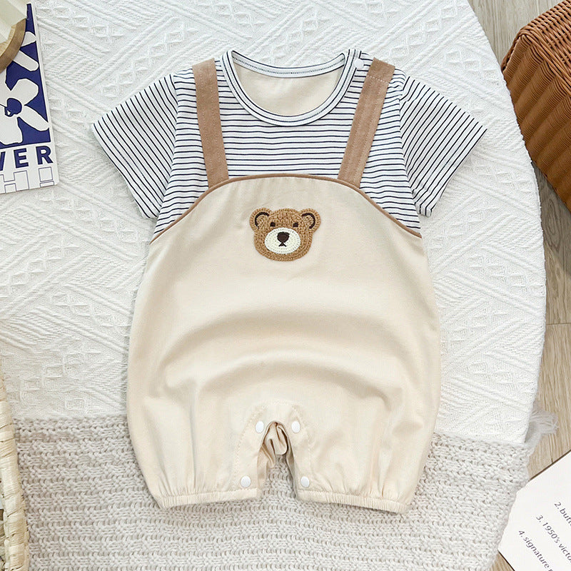 Cute Baby Onesie for Boys and Girls, Short Sleeve Romper