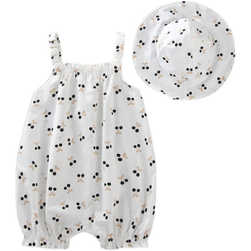 Cute Baby Romper for Girls, Princess Style Onesie, Lightweight Infant Bodysuit