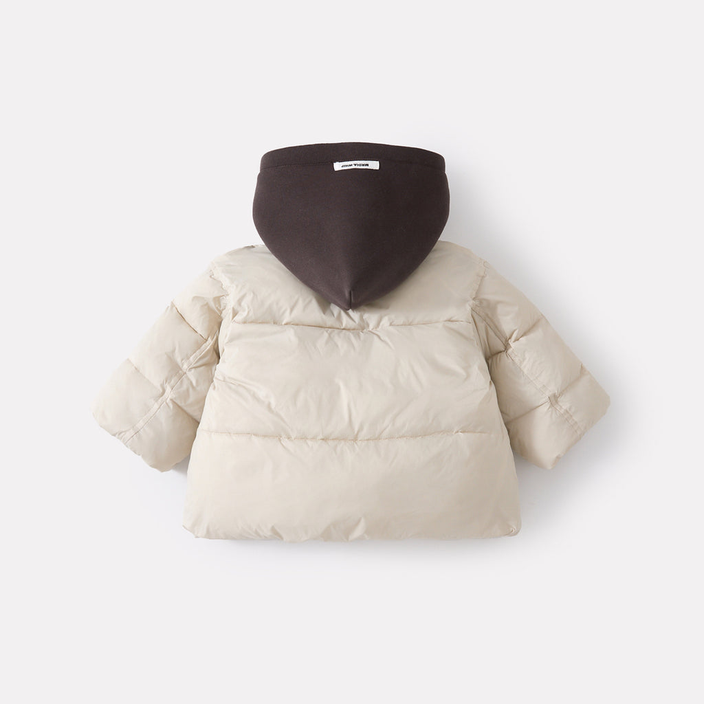 Thickened Fake Two-Piece Cotton Coat Set Baby Cotton Jacket Plaid Pants Two-Piece Set