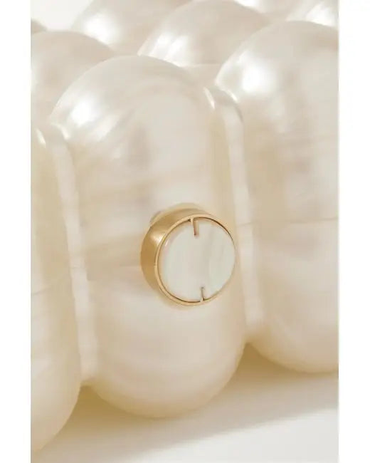 Acrylic bubble clutch bag women designer evening party box purse  new ivory green color handbag