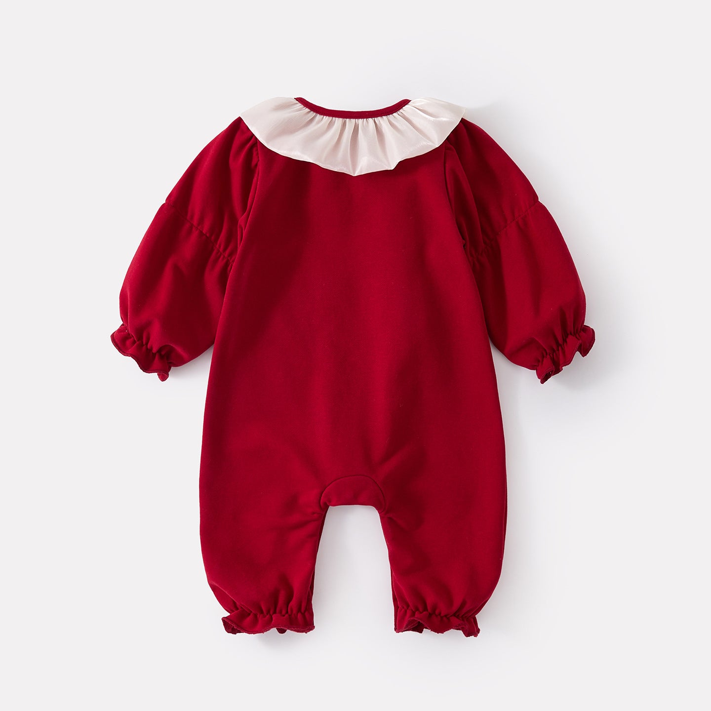 Stylish Patchwork Bodysuit for Newborns, Long Sleeve Crawling Suit