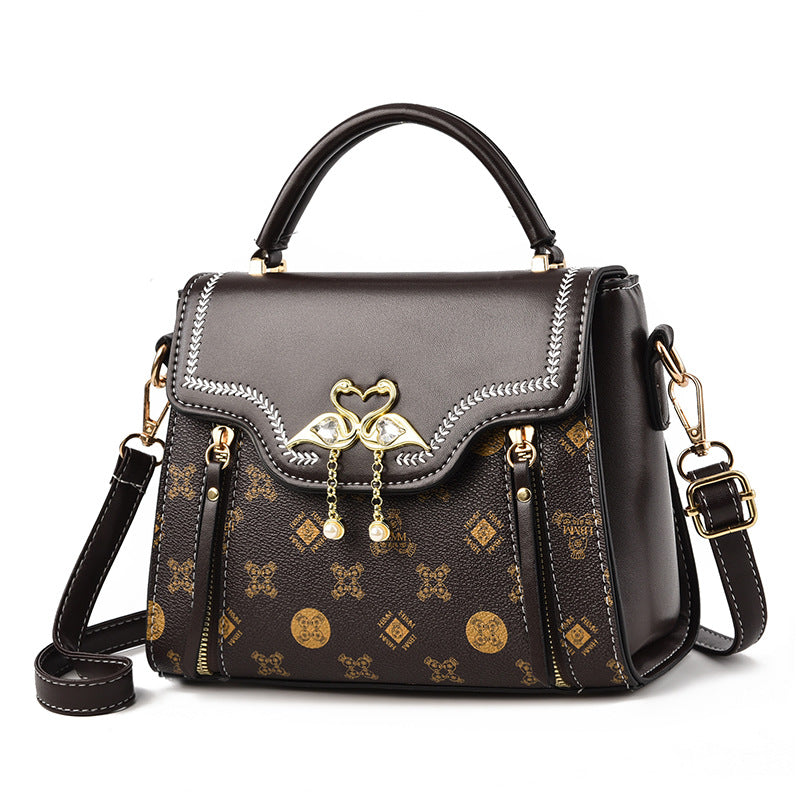 Crossbody handbag small square bag women's bag