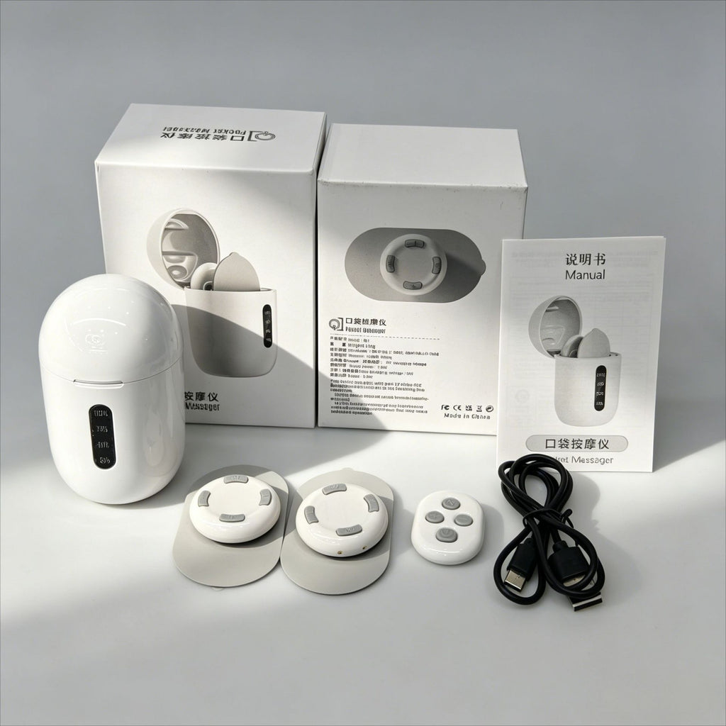 Smart Portable Massage Patch Therapy Device for Full Body Electric Therapy and Low-Frequency Massage