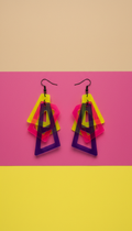 Neon Acrylic Statement Earrings